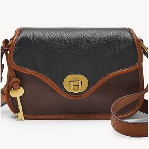 *NEW* Fossil Heritage Flap Crossbody Espresso